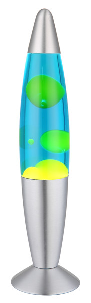 Lavaleuchte LED BUBBLE silber