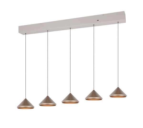 Pendelleuchte LAGUNA in coffee aus Metall