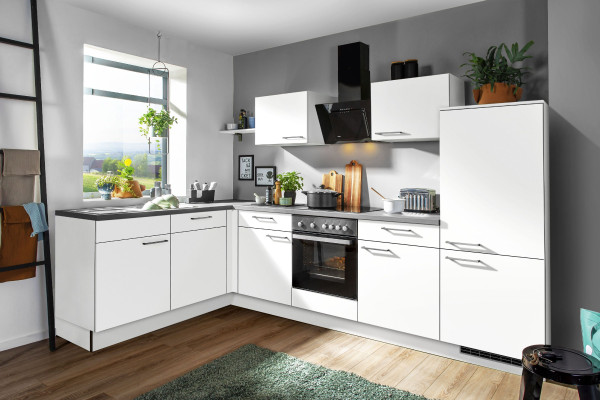 Einbauküche EasyBrixx EB800 in weiß aus Kunststoff