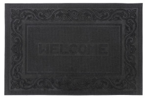 Vorschau: Fussmatte MANILA in schwarz aus Gummi Vorschau: Fussmatte MANILA in schwarz aus Gummi