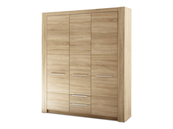 Kleiderschrank CARLOTTA in Eiche aus Dekor
