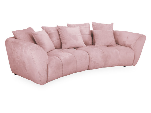 Megasofa NEYLA in rosa aus Stoff