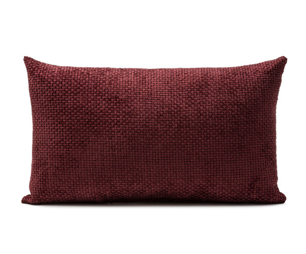 Kissen VERA bordeaux in bordeaux aus Polyester