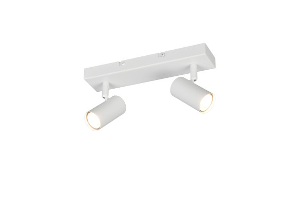 Deckenspot TARYN 2-flammig in weiß aus Metall