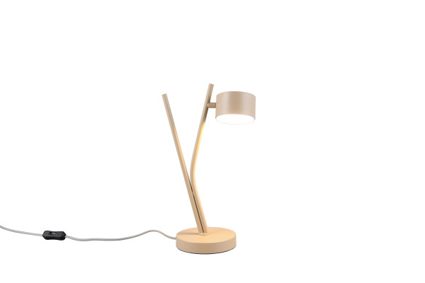Tischleuchte CODA in beige aus Metall