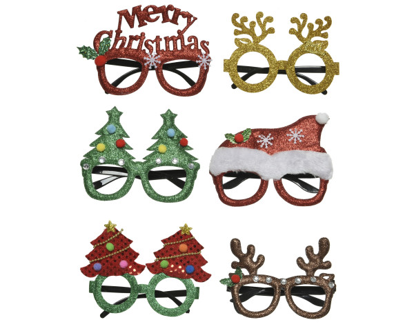 Sonnenbrille X-MAS in mehrfarbig aus Kunststoff