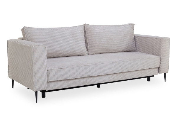 Verwandlungssofa NEA in beige aus Stoff