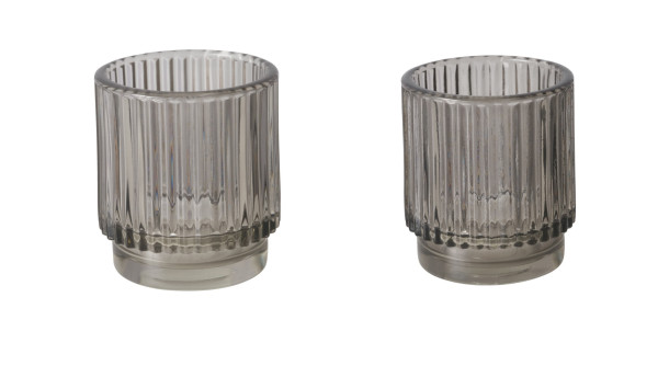 Windlicht BUNA in transparent aus Glas