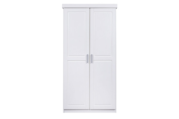 Kleiderschrank HAKON in weiß aus Holz