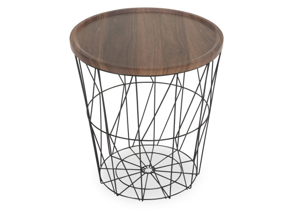 Beistelltisch PAJO in braun aus Dekor