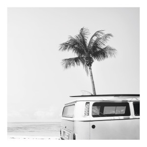 Vorschau: Bild SUMMER VIBE in schwarz/weiß/braun aus Holz Vorschau: Bild SUMMER VIBE in schwarz/weiß/braun aus Holz