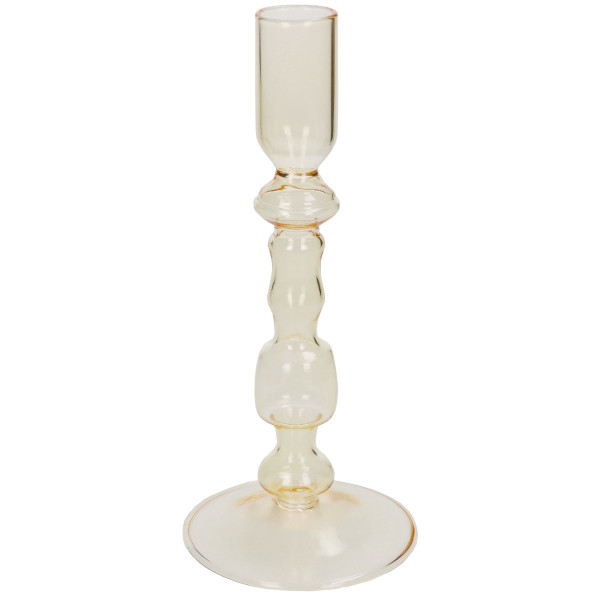 Kerzenhalter STICK gelb in gelb aus Glas