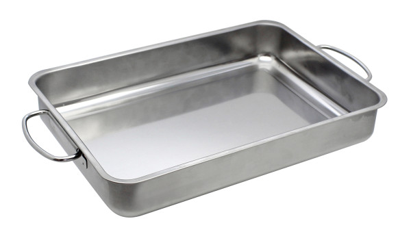 Auflaufform ELO 26 cm in silberfarben aus Edelstahl