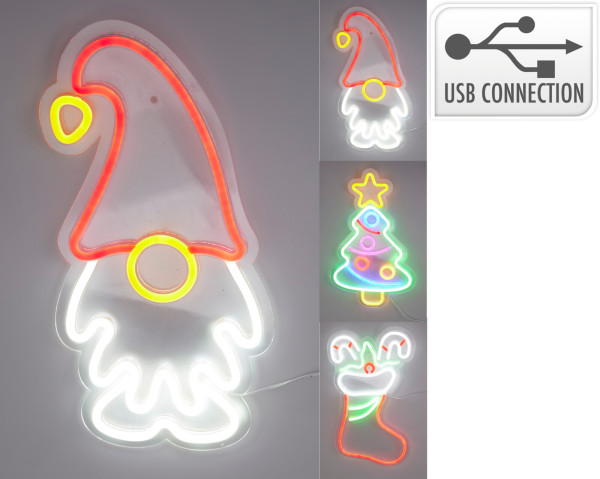 Dekofigur NEON X-MAS