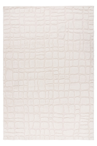 Teppich LOTUS elfenbein in elfenbein aus Polyester