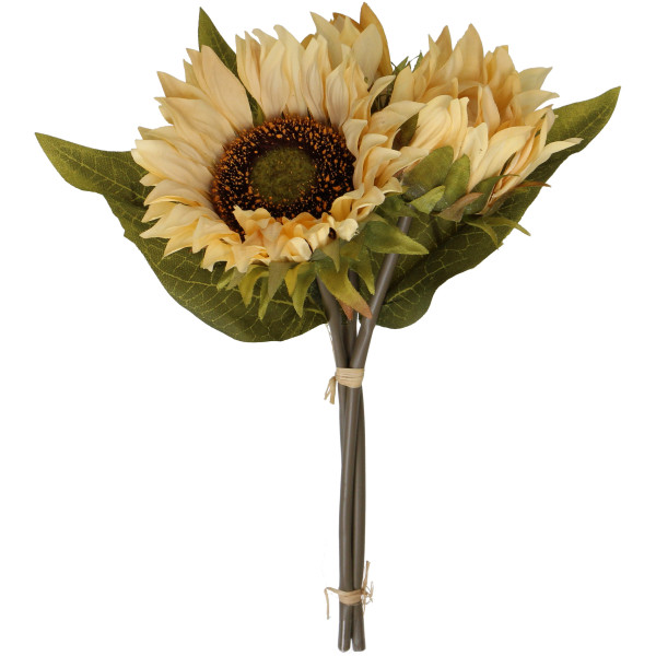 Kunstblume SUNFLOWER creme in mehrfarbig aus Kunststoff