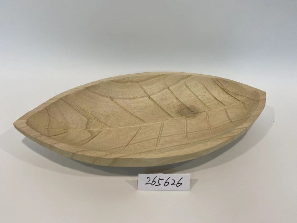 Dekotablett LEAF in natur aus Holz