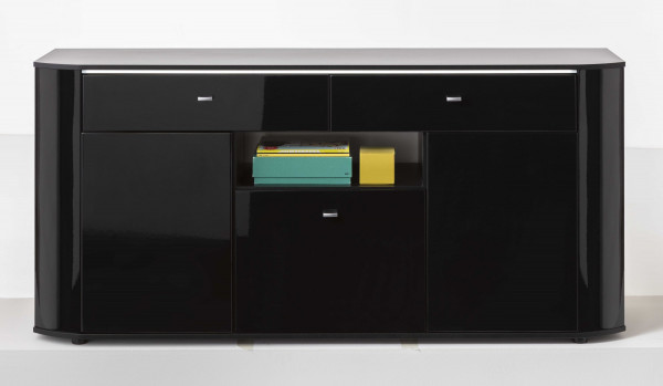Sideboard LIVIN ODESSA in schwarz aus Dekor