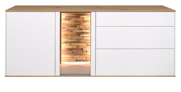 Lowboard FLORINE in weiß aus Dekor