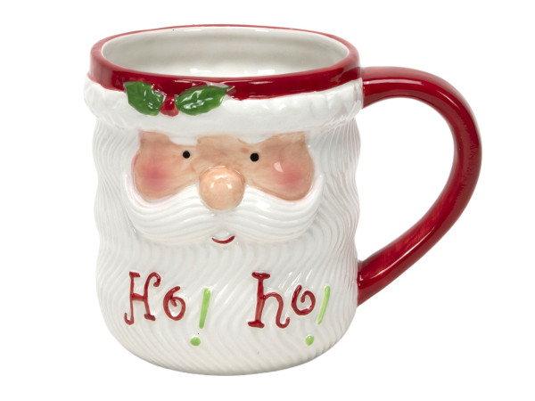 Trinkbecher WEIHNACHTSMANN in blau aus Edelstahl