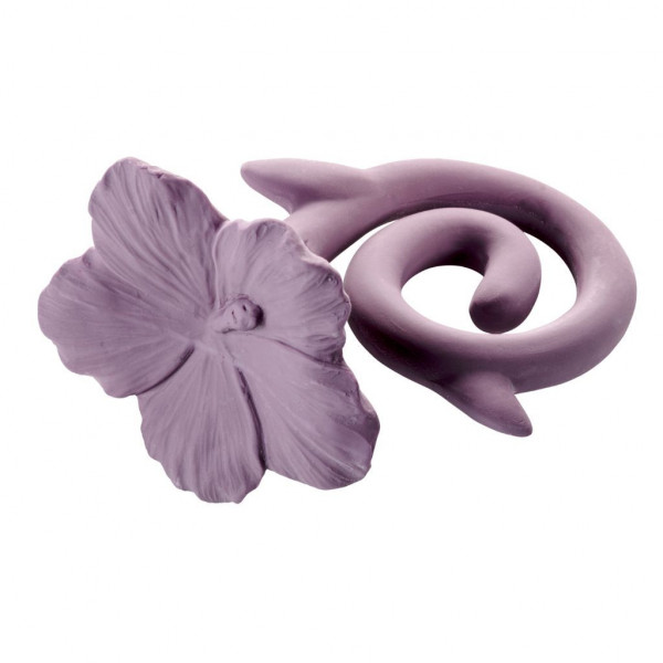 Beißring HAWAII FLOWER NATRUBA in lila aus Kunststoff