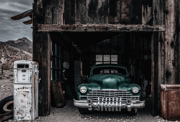 Glasbild GREEN CAR