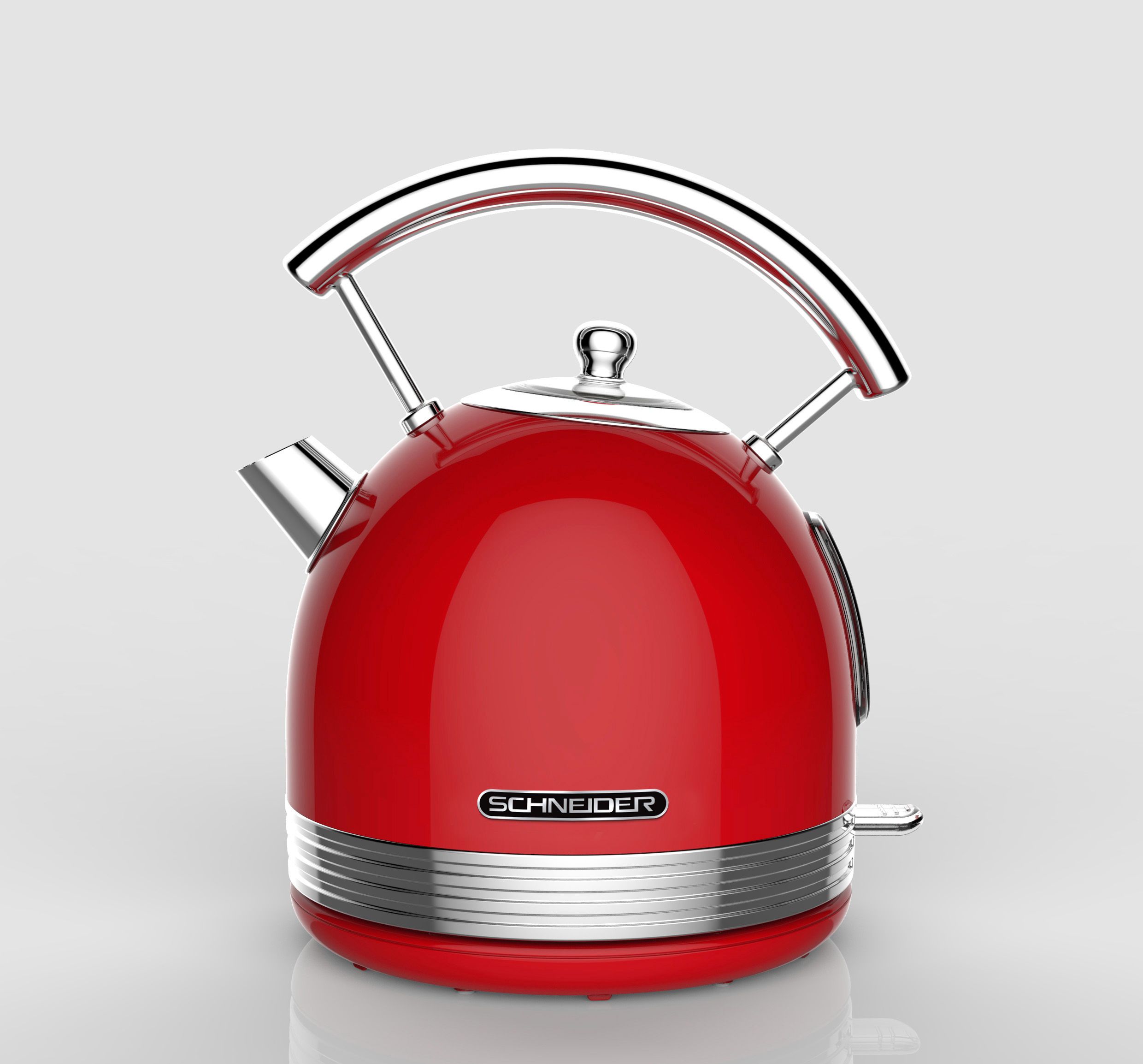 Wasserkocher RETRO rot (DH 22x29 cm) Wasserkocher Elektrogeräte