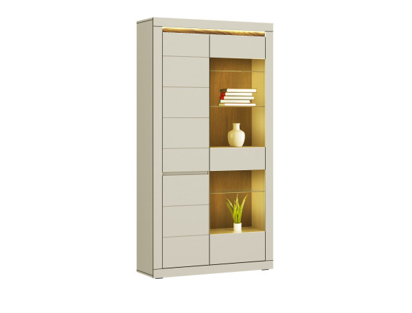 Vitrine LIV\\\'IN ELMIRA in kaschmir aus Dekor