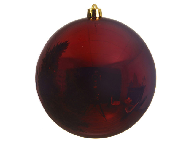 Weihnachtskugel MR. BIG rot in rot aus Kunststoff