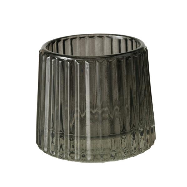 Teelichthalter SABENA in mehrfarbig aus Glas