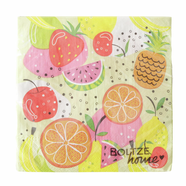 Servietten FRUITY in mehrfarbig aus Papier