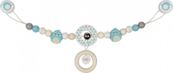 Kinderwagenkette PINGUIN in bunt aus Holz