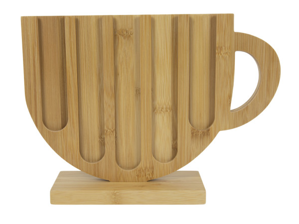 Kapselhalter CUP in natur aus Bambus