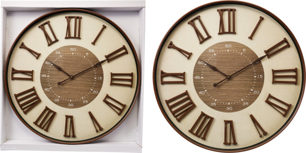 Wanduhr STELLAN in mehrfarbig aus Materialmix