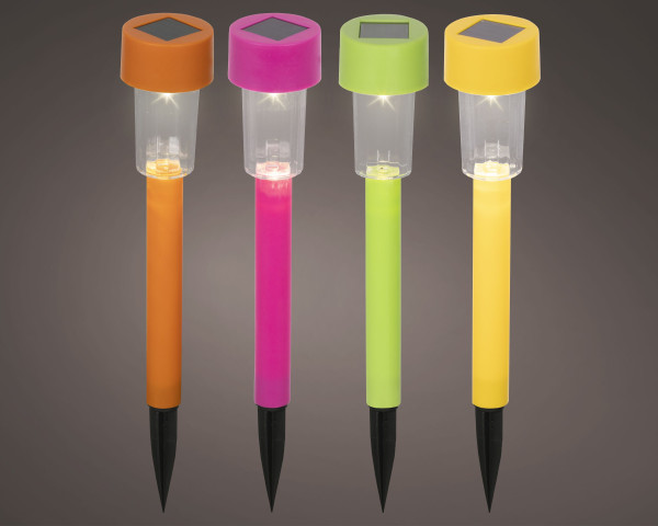 Gartenstecker SOLAR in mehrfarbig aus Kunststoff