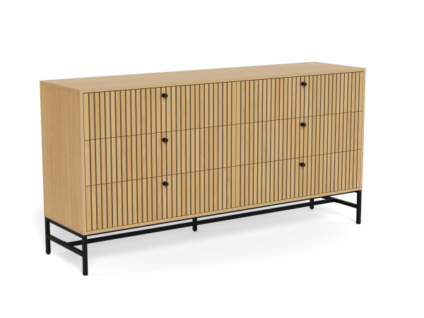 Kommode ALBANY in natur aus Materialmix