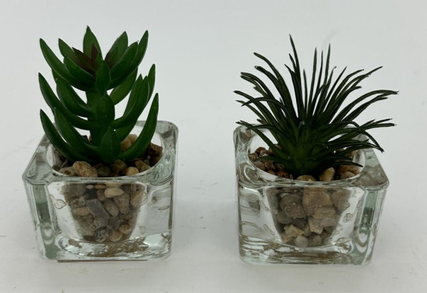 Kunstblume LEA in mehrfarbig aus Materialmix