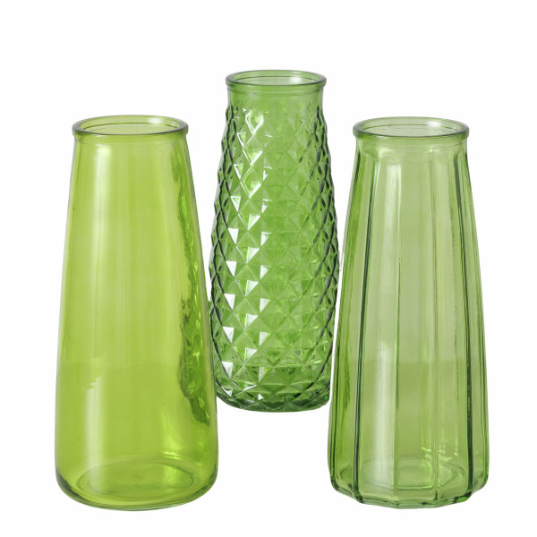 Vase ORIANA in mehrfarbig aus Glas