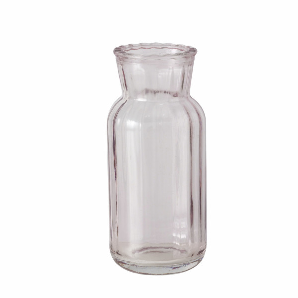 Vase TILLA rosa in grün aus Glas