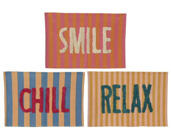 Teppich SUMMER in mehrfarbig aus Baumwolle