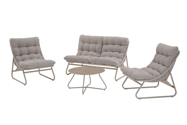 Lounge-Set SVEA in beige aus Stahl
