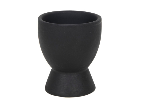 Eierbecher BLACK in schwarz aus Keramik