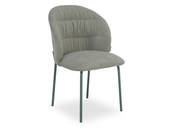 Polsterstuhl TOM TAILOR LEAF in grün aus Stoff