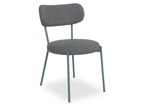 Polsterstuhl TOM TAILOR SOFT PAD in grün/blau aus Stoff