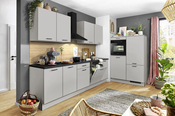 Einbauküche EasyBrixx EB800 in grau aus Kunststoff