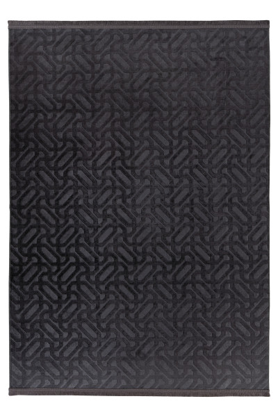 Teppich DAMLA graphit in graphit aus Polyester