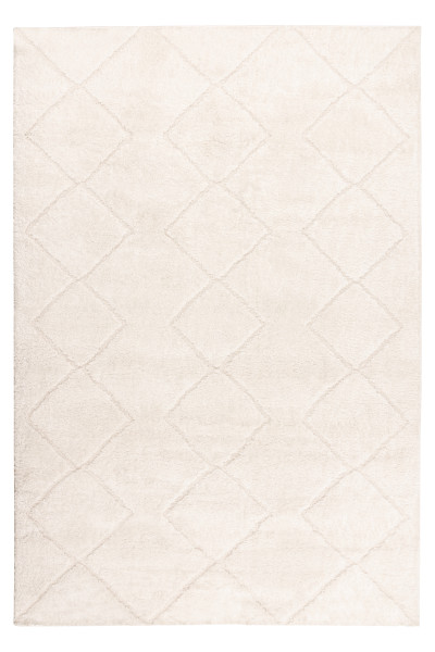 Teppich LOTUS elfenbein in elfenbein aus Polyester