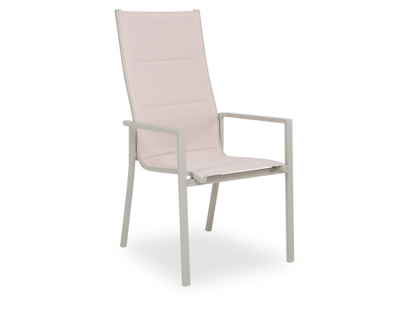 Stapelstuhl outdoor MESSINA in beige aus Aluminium