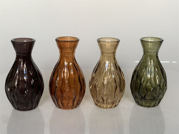 Vase TINA in mehrfarbig aus Glas