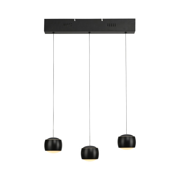 Pendelleuchte BALLINI in schwarz aus Materialmix